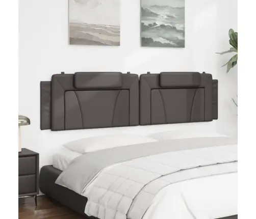 Galvgaļa Spilvens, Pelēks, 200 Cm, Mākslīgā Āda Vidaxl