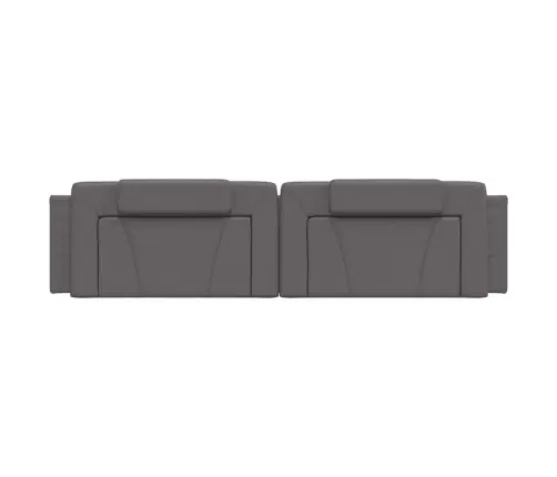 Galvgaļa Spilvens, Pelēks, 200 Cm, Mākslīgā Āda Vidaxl