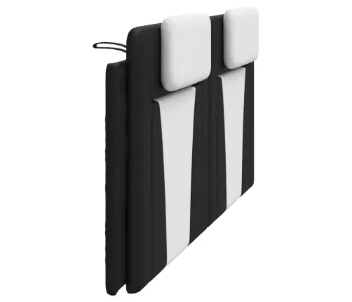 Galvgaļa Spilvens, Melns Un Balts, 200 Cm, Mākslīgā Āda Vidaxl