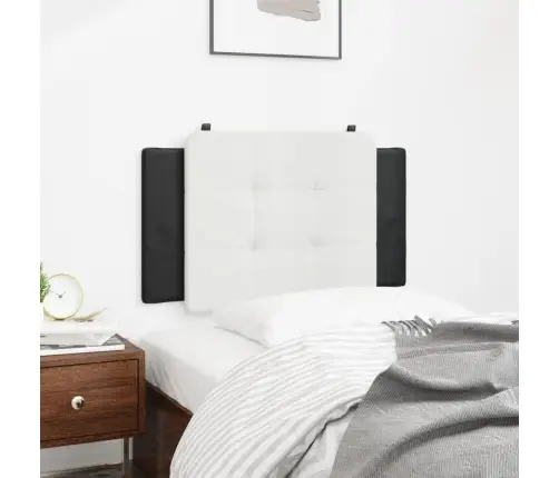 Galvgaļa Spilvens, Balts Un Melns, 80 Cm, Mākslīgā Āda Vidaxl