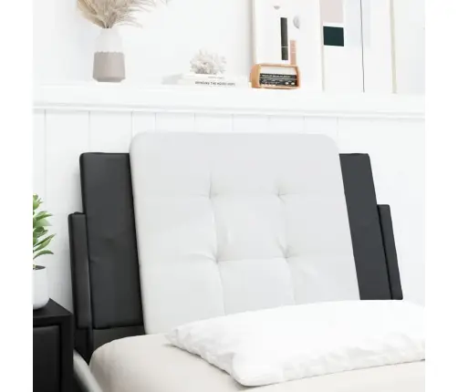 Galvgaļa Spilvens, Balts Un Melns, 80 Cm, Mākslīgā Āda Vidaxl