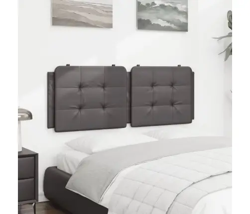 Galvgaļa Spilvens, Pelēks, 120 Cm, Mākslīgā Āda Vidaxl