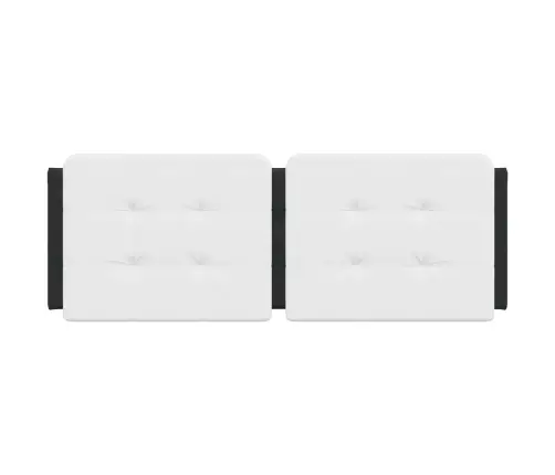 Galvgaļa Spilvens, Balts Un Melns, 140 Cm, Mākslīgā Āda Vidaxl