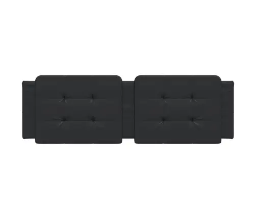 Voodipeatsi Padi Zadar, Must, 160 cm Kunstnahk