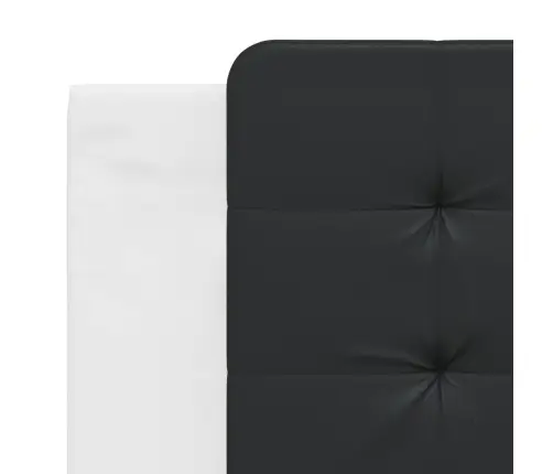 Galvgaļa Spilvens, Melns Un Balts, 180 Cm, Mākslīgā Āda Vidaxl