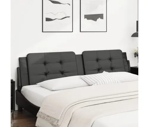 Voodipeatsi Padi Zadar, Must, 200 cm Kunstnahk