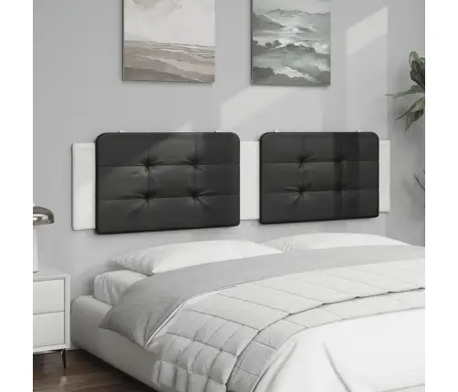 Galvgaļa Spilvens, Melns Un Balts, 200 Cm, Mākslīgā Āda Vidaxl