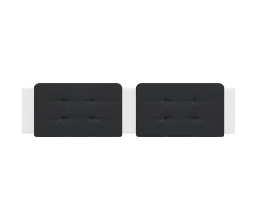 Galvgaļa Spilvens, Melns Un Balts, 200 Cm, Mākslīgā Āda Vidaxl