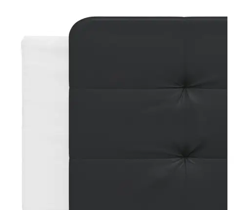 Galvgaļa Spilvens, Melns Un Balts, 200 Cm, Mākslīgā Āda Vidaxl