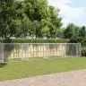 Suņu Būris Ar Durvīm, Pelēks, 10X2X1,5 M, Cinkots Tērauds Vidaxl