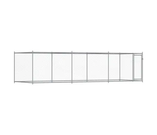 Koeraaedik, Katuse Ja Uksega, Hall, 6X2X1,5 M, Tsingitud Teras