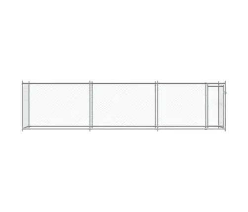 Koeraaedik, Katuse Ja Uksega, Hall, 6X2X1,5 M, Tsingitud Teras