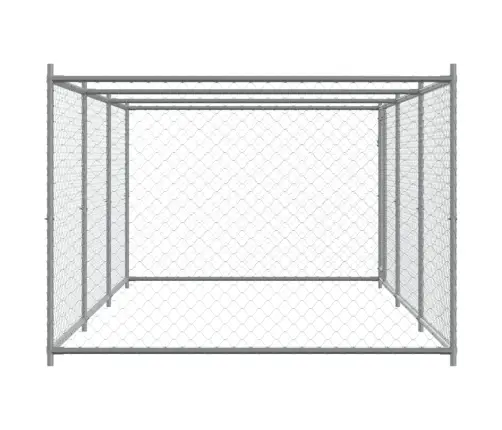 Koeraaedik, Katuse Ja Uksega, Hall, 6X2X1,5 M, Tsingitud Teras