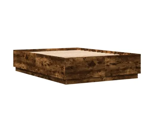 Lovos Rėmas Su Led, Dūminio Ąžuolo, 120X200cm Apdirbta Mediena