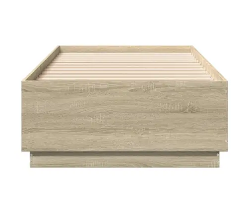 Lovos Rėmas Su Led, Ąžuolo, 90X200cm Apdirbta Mediena