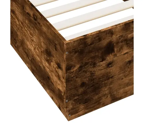 Gultas Rāmis Ar Led, Ozolkoka, 90X200 Cm, Inženierijas Koks Vidaxl