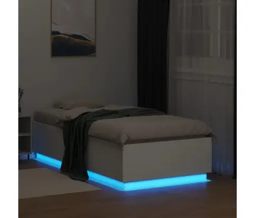 Lovos Rėmas Su Led, Baltas, 75X190cm Apdirbta Mediena