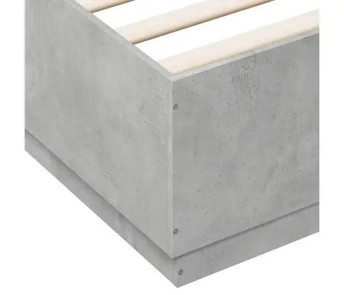 Lovos Rėmas, Betono Pilkos Spalvos, 160X200cm Apdirbta Mediena