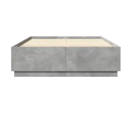 Lovos Rėmas, Betono Pilkos Spalvos, 150X200cm Apdirbta Mediena