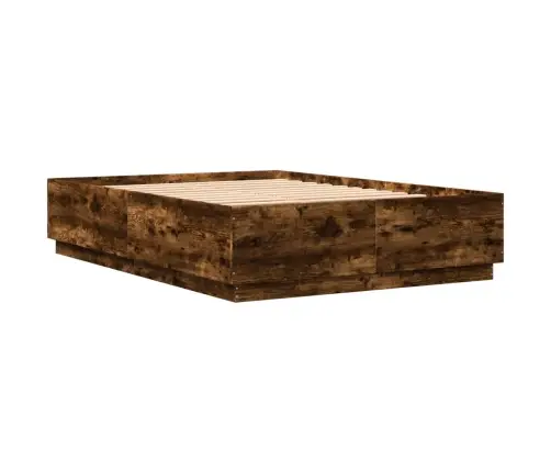 Gultas Rāmis, Ozolkoka Krāsā, 140X200 Cm, Inženierijas Koks Vidaxl