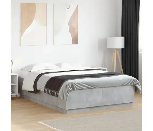 Lovos Rėmas, Betono Pilkos Spalvos, 120X200cm Apdirbta Mediena