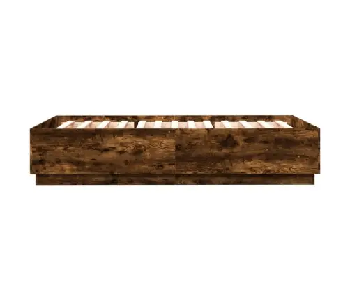 Voodiraam, Suitsutatud Tamm, 120 X 200 cm Tehispuit