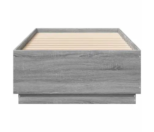 Gultas Rāmis, Pelēka Ozolkoka, 100X200 Cm, Inženierijas Koks Vidaxl
