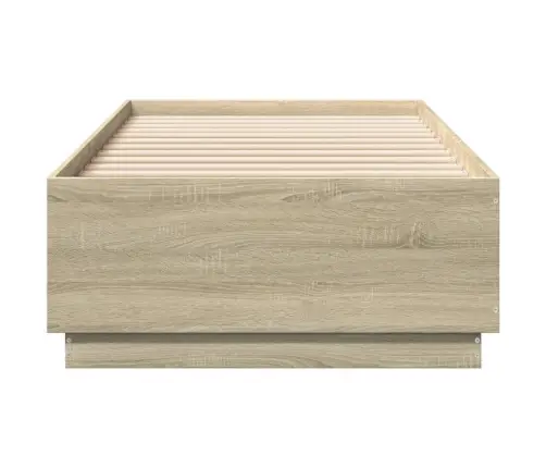 Gultas Rāmis, Ozolkoka Krāsā, 90X200 Cm, Inženierijas Koks Vidaxl
