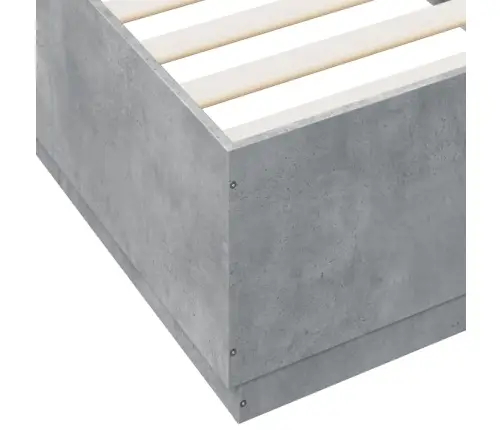 Voodiraam, Betoonhall, 90 X 200 cm Tehispuit