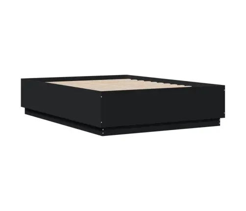 Voodiraam, Must, 140 X 190 cm Tehispuit