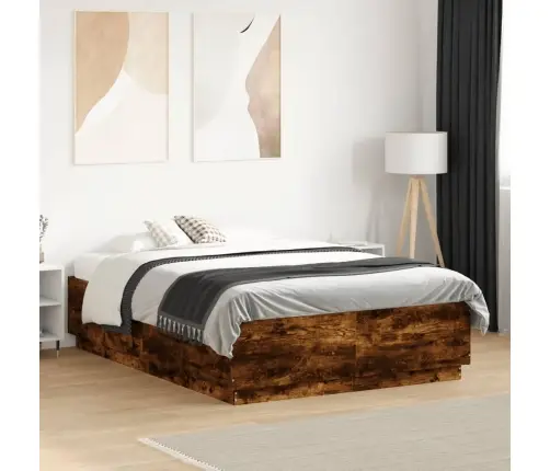 Lovos Rėmas, Dūminio Ąžuolo, 140X190cm Apdirbta Mediena