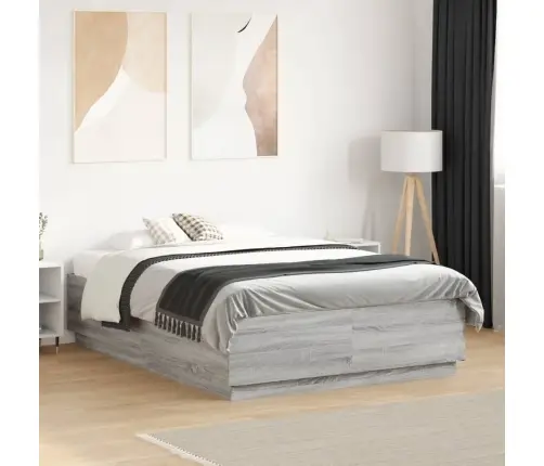 Voodiraam, Hall Sonoma Tamm, 135 X 190 cm Tehispuit