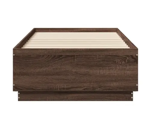 Gultas Rāmis, Ozolkoka Krāsā, 90X190 Cm, Inženierijas Koks Vidaxl