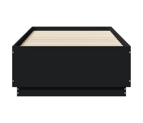 Gultas Rāmis, Melns, 75X190 Cm, Inženierijas Koks Vidaxl