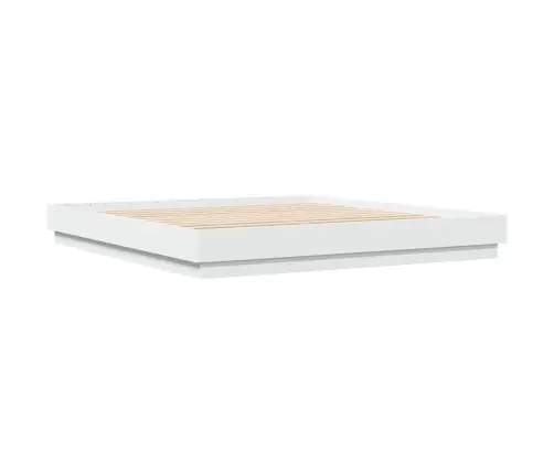 Gultas Rāmis Ar Led, Balts, 200X200 Cm Vidaxl