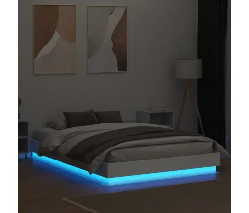 Gultas Rāmis Ar Led, Balts, 120X200 Cm Vidaxl Gultas Rāmis Ar Led, Balts, 120X200 Cm Vidaxl