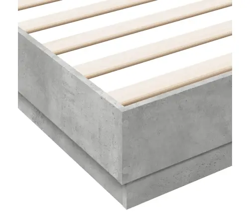 Voodiraam, Betoonhall, 200 X 200 cm Tehispuit