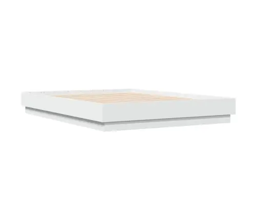 Gultas Rāmis, Balts, 135X190 Cm, Inženierijas Koks Vidaxl