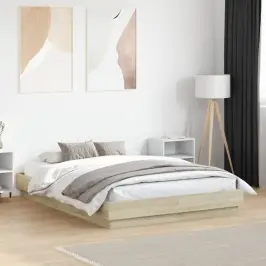 Voodiraam, Sonoma Tamm, 120 X 190 cm Tehispuit