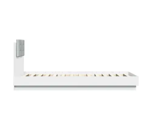 Lovos Rėmas Su Galvūgaliu, Baltas, 90X200cm Apdirbta Mediena