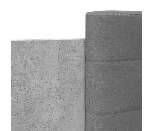 Lovos Rėmas Su Galvūgaliu, Betono, 90X200cm Apdirbta Mediena