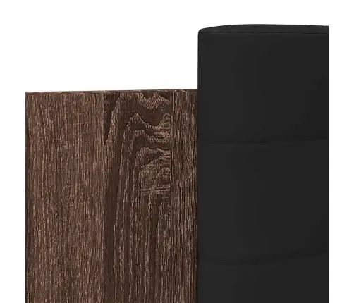 Gultas Rāmis Ar Galvgali, Brūns, 90X200 Cm, Inženierijas Koks Vidaxl