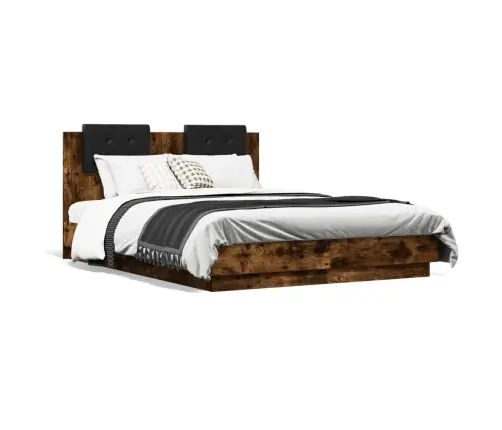 Gultas Rāmis Ar Galvgali, Ozola, 120X190 Cm, Inženierijas Koks Vidaxl Gultas Rāmis Ar Galvgali, Ozola, 120X190 Cm, Inženierijas Koks Vidaxl