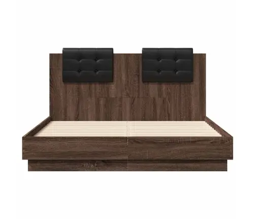 Voodiraam, Pruun Pruun, 120 X 190 cm Tehispuit