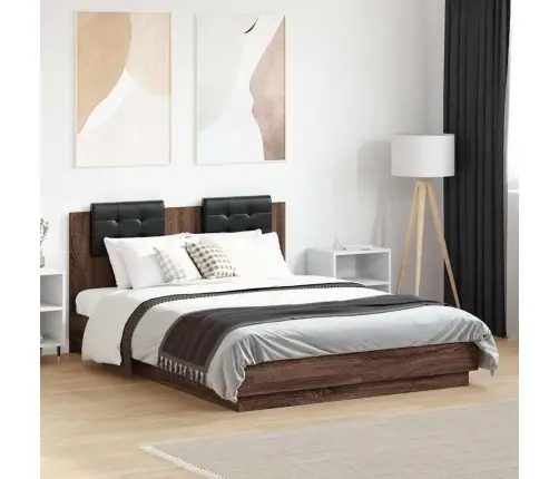 Voodiraam, Pruun Pruun, 120 X 190 cm Tehispuit