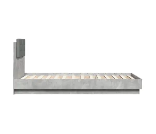Lovos Rėmas Su Galvūgaliu, Betono, 75X190cm Apdirbta Mediena