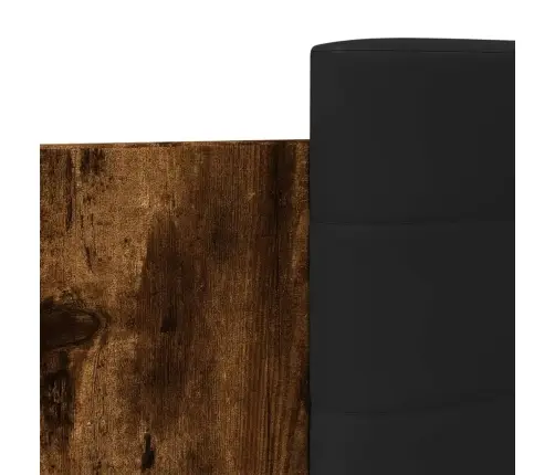 Gultas Rāmis Ar Galvgali Un Led, Koka Krāsa, 100X200 Cm Vidaxl