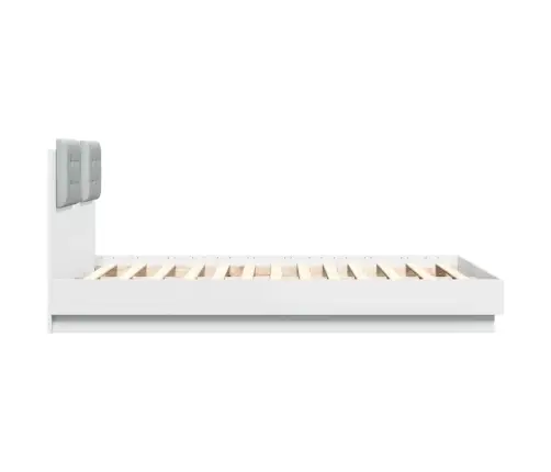 Lovos Rėmas Su Galvūgaliu Ir Led, Baltos Spalvos, 140X190Cm