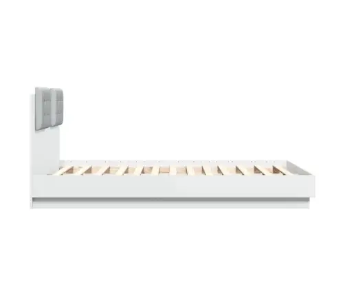 Lovos Rėmas Su Galvūgaliu Ir Led, Baltos Spalvos, 135X190Cm