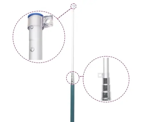 Ukraina Lipp Ja Lipumast, 5,55 M, Alumiinium